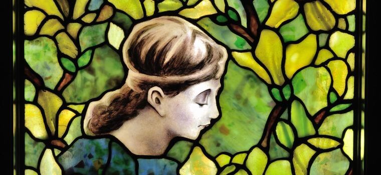 Tiffany style stained glass, USA.