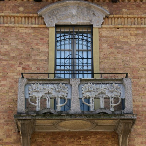Art Nouveau and Liberty balcony in Turin
