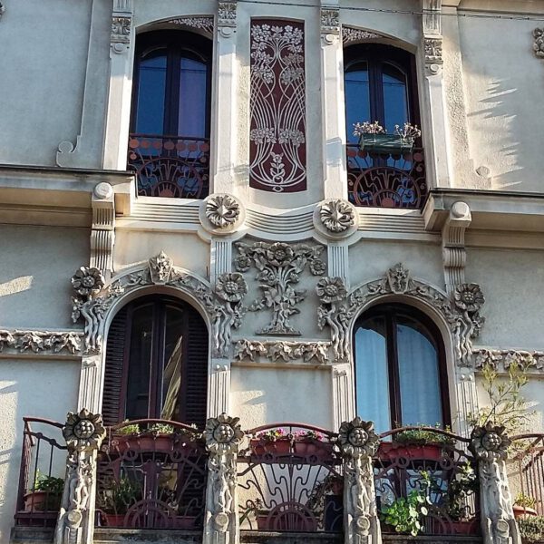 art nouveau facade turin