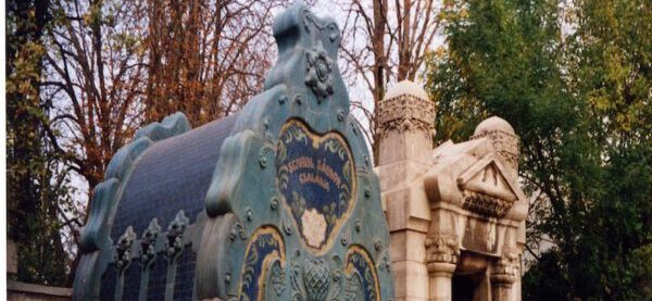 Cemetery of Budapest, Hungary. It has some nice examples of secession art.