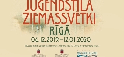 Poster of an art nouveau exhibition in Riga.