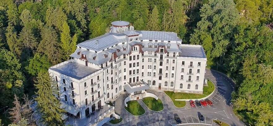 closer look at Govora Baths in Romania. Art Nouveau.