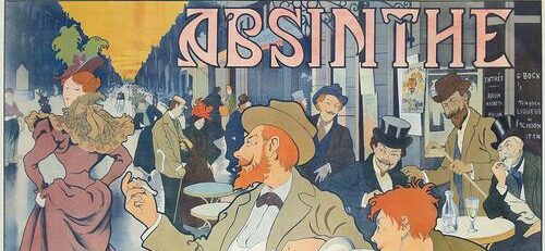 Poster 'Absinthe Berthelot' by Henri Thiriet sold in an auction.