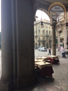 a caffeteria in Turin Italy, in a relaxing moment of the day