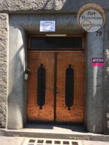 simple door in Turin, Italy