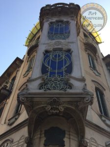 Art Nouveau style house in Turin Piedmont
