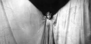 Loie Fuller covered by a large dress - art nouveau.