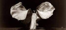 Loie Fuller moving her arms - art nouveau.