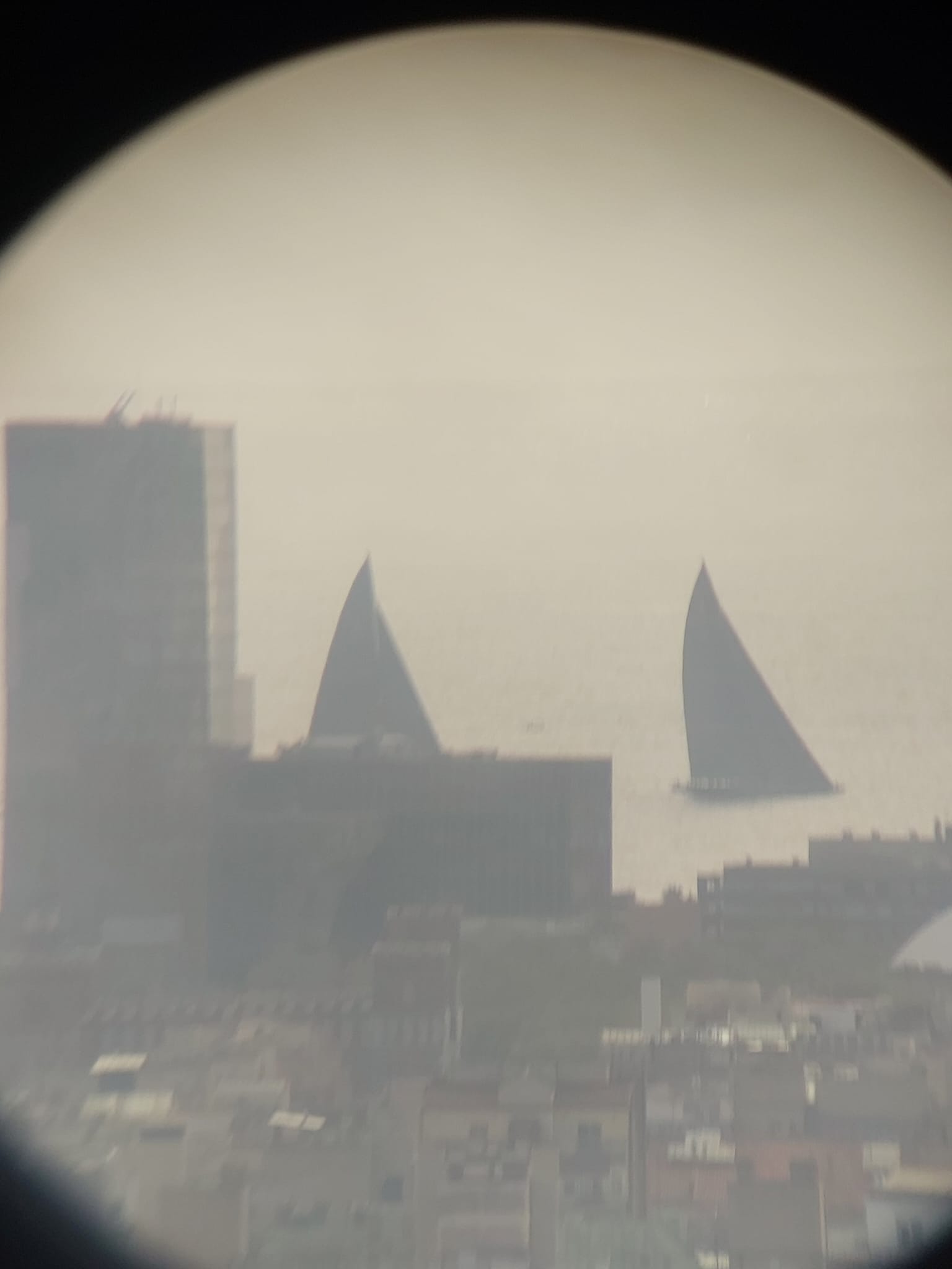 Americas Cup Barcelona from Park Güell