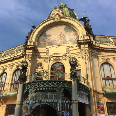 Designed by Antonin Balsanek and Osvald Polivka and built on the former site of the Royal Court Palace, the Municipal House is a popular attraction for tourists and locals alike.