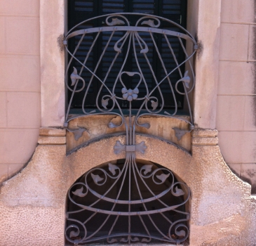 Cardedeu, near Barcelona. Raspall left an important number of buildings during this fully Modernista period, many of which have been preserved in very good condition.